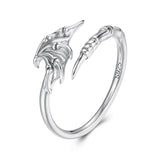 925 Sterling Silver Oxidized Silver 0.7cm Swing Rings for Women