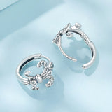 925 Sterling Silver Earrings for Women - 1.2cm