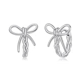 925 Sterling Silver Earrings with White Gold Plating for Women