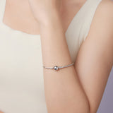 925 Sterling Silver Bracelet 17cm with Oxidized Finish
