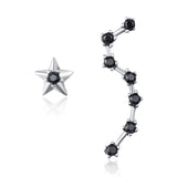 925 Sterling Silver Earrings with Pavé Setting CZ - 2.3cm Height