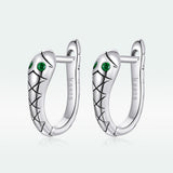 925 Sterling Silver Plated Platinum CZ Earrings for Women