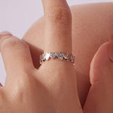 925 Sterling Silver Oxidized Silver 0.5cm Ring