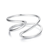 925 Sterling Silver Oxidized Silver 0.12-0.9cm Ring for Unisex