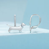 925 Oxidized Silver Earrings 17mm for Women