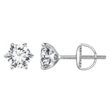 S925 Sterling Silver 2.00 Carat Moissanite Earrings for Women