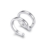 925 Sterling Silver Earrings 1.2*0.8cm with Platinum Plating for Women
