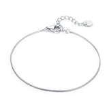 925 Sterling Silver Adjustable Platinum Plated Bracelet for Women