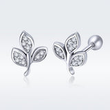 925 Sterling Silver Oxidized Pavé Setting CZ Earrings