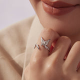 925 Sterling Silver White Gold Plated Rings