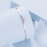 925 Sterling Silver Pavé CZ Bracelet for Women