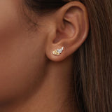 925 Sterling Silver Earrings with White Gold Plating for Women
