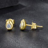 925 Sterling Silver Moissanite 0.1ct Earrings for Women
