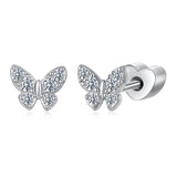 925 Sterling Silver Moissanite Necklace 0.5x0.6cm for Women