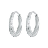 925 Sterling Silver Earrings 16*3mm with Platinum Plating for Women