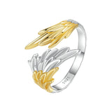 925 Sterling Silver White Gold Plated 0.31cm Ring for Women