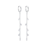 S925 Sterling Silver Pavé Setting CZ Earrings for Women