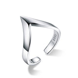 925 Sterling Silver Ring with Platinum Plating - 0.3cm Width - Unisex