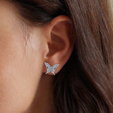 925 Sterling Silver Opal Nanometer Stone Earrings for Women