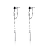 S925 Sterling Silver Plated Platinum Earrings for Women
