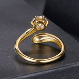 925 Sterling Silver 1 Carat Moissanite Ring for Women