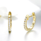 925 Sterling Silver 1.3cm Pavé Set CZ Earrings
