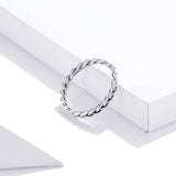 925 Sterling Silver Oxidized 0.20cm Ring Size 9 for Women