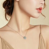 925 Sterling Silver Adjustable Mica Necklace for Women
