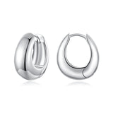 925 Sterling Silver White Gold Plated Earrings
