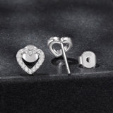 925 Sterling Silver Moissanite 0.10 Carat Earrings for Women
