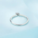 925 Sterling Silver Oxidized Round Paw Print Ring Size 6.0 for Women