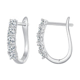 S925 Sterling Silver Moissanite Earrings 0.30 Carat for Women