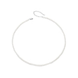 925 Sterling Silver White Gold Plated Necklace with Quality Shell Pearl for Women
