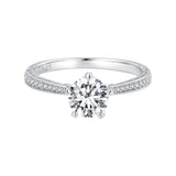 925 Sterling Silver Moissanite 0.8ct Ring Size 6 for Women