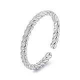 925 Sterling Silver White Gold Plated Ring for Women