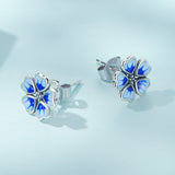 925 Sterling Silver Enamel Earrings for Women