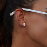 925 Sterling Silver Multi-Color Enamel Pavé CZ Earrings