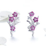 925 Sterling Silver Earrings with Pavé Setting CZ for Women