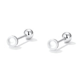 925 Sterling Silver Quality Shell Pearl Earrings for Women