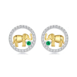 925 Sterling Silver Earrings with CZ in White Gold Plated for Women