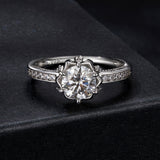 925 Sterling Silver Moissanite Ring 1ct Size 6
