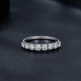 925 Sterling Silver Plated Moissanite Ring Size 5 for Women