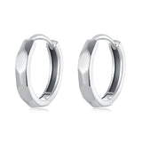925 Sterling Silver Earrings 1.3*0.3cm for Women