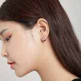 925 Sterling Silver Plated Platinum Earrings for Women