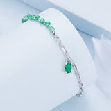 925 Sterling Silver Bracelet with Pavé Setting CZ - 210mm - for Women