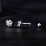 925 Sterling Silver Moissanite 0.15ct Earrings for Women
