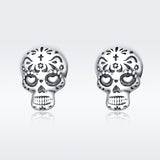 S925 Oxidized Silver Earrings Size 1*0.7cm for Women