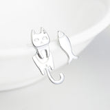 925 Sterling Silver Earrings with Platinum Plating for Women