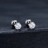 925 Sterling Silver Moissanite Earrings for Women