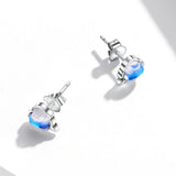 925 Sterling Silver Moonstone Earrings for Women